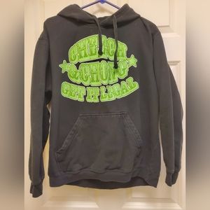 Vintage Cheech & Chong Get It Legal Hoodie Sweatshirt GUC Size L
